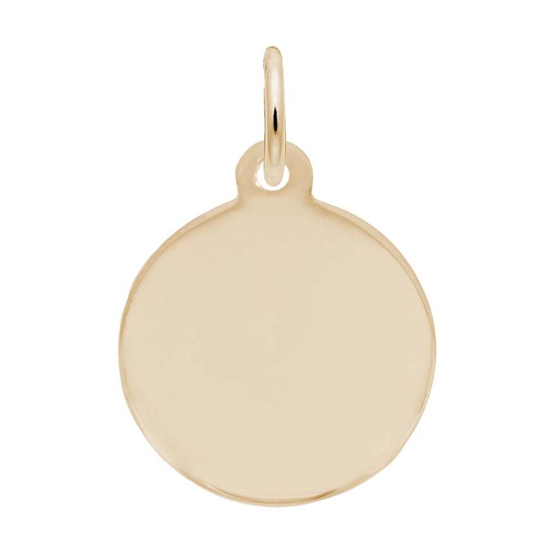 Nuco Charm Gold Plated - Petite Disc Plain