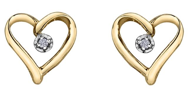 Forever Diamond Earrings 10KY .015TW 20042