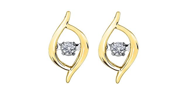 Forever Diamond Earrings 10KY .02TW 20112