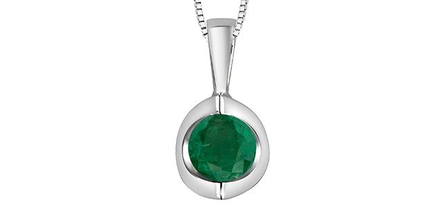 Forever Diamond Emerald Necklace 10KW 20015