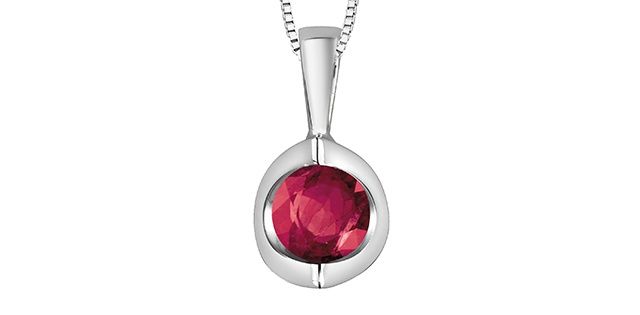 Forever Diamond Ruby Necklace 10KW 20017