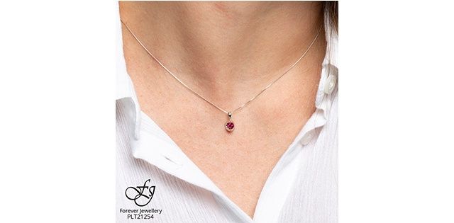 Forever Ruby 10KW Necklace PLT21254