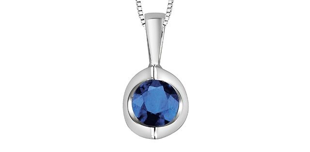 Forever Diamond Sapphire Necklace 10KW 20019