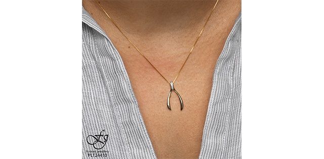 Forever Diamond 10KW .02TW Necklace PLT24410