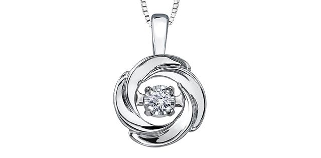 Forever Diamond Necklace 10KW .02TW 20110