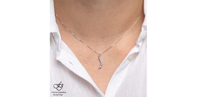 Forever Diamond 10KW .04TW Necklace PLT27192