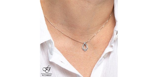 Forever Diamond 10KW .04TW Necklace PLT24920