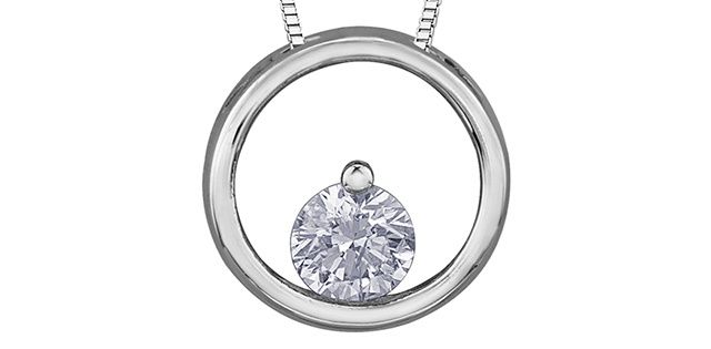 Forever Diamond Necklace 10KW .075TW 20079