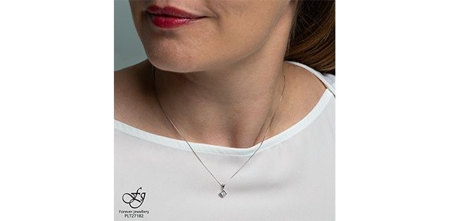 Forever Diamond 10KW .07TW Necklace PLT27182