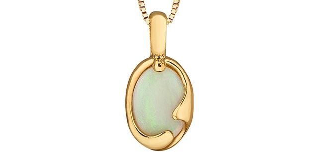 Forever Opal 10KY Necklace PLT15040