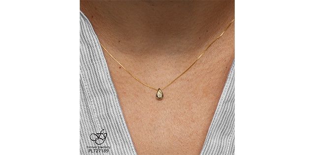Forever Diamond 10KY .03TW Necklace PLT27189