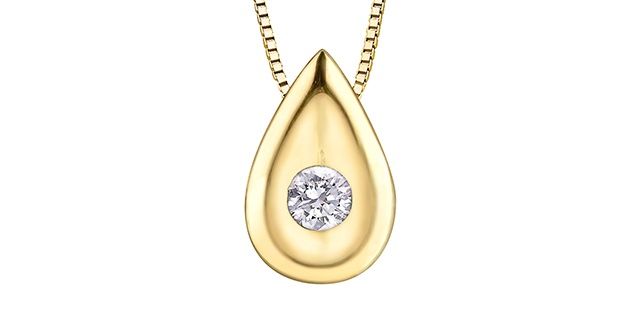 Forever Diamond 10KY .03TW Necklace PLT27189