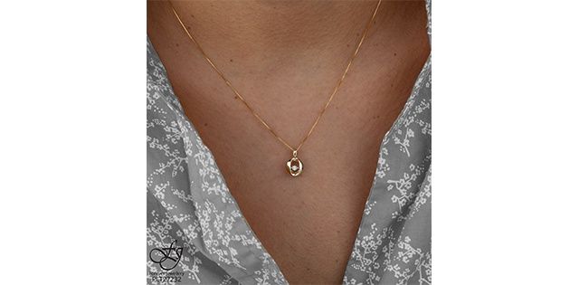 Forever Diamond 10KYW .005TW Necklace PLT27232