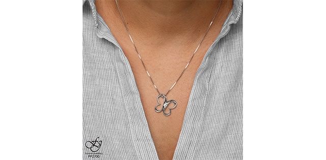I Am Canadian Forever Diamond Butterfly Necklace 50078