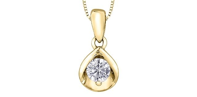 I Am Canadian 10KY .20TW Diamond Necklace PP2990