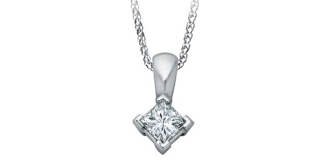 I Am Canadian 14KW .13TW Diamond Necklace PP1229