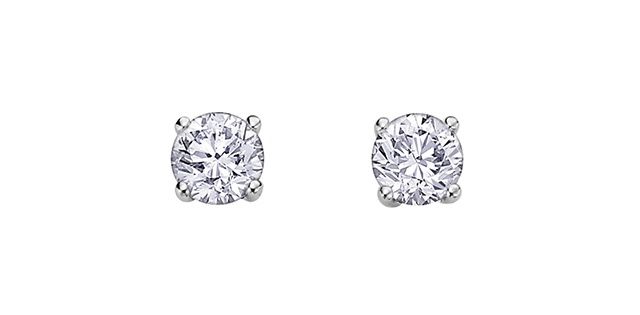 I Am Canadian 14KW .15TW Diamond Earrings EE2345