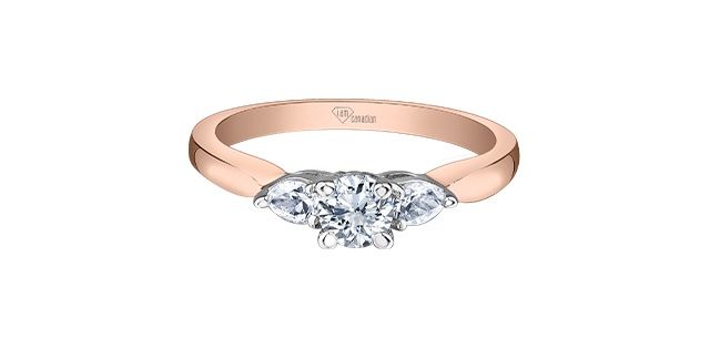 I Am Canadian 10KRW .55TW Diamond Engagement Ring R4006