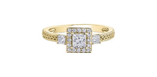 I Am Canadian 10KY .65TW Diamond Engagement Ring R30882