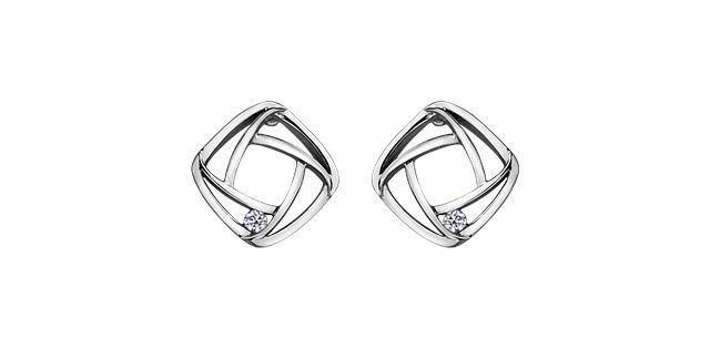 Maple Leaf Forever Diamond Earrings 10KW .08TW 50001