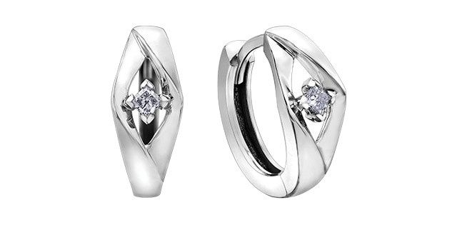 Maple Leaf Forever Diamond Earrings 10KW .08TW 50047