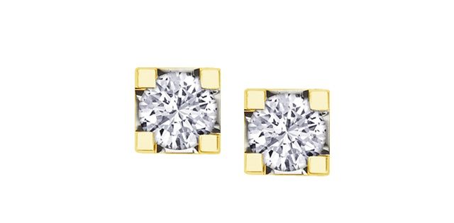 Maple Leaf Forever Diamond Earrings 10KY .20TW 50010