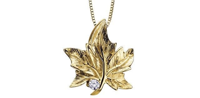 Maple Leaf Forever Diamond Necklace 50056
