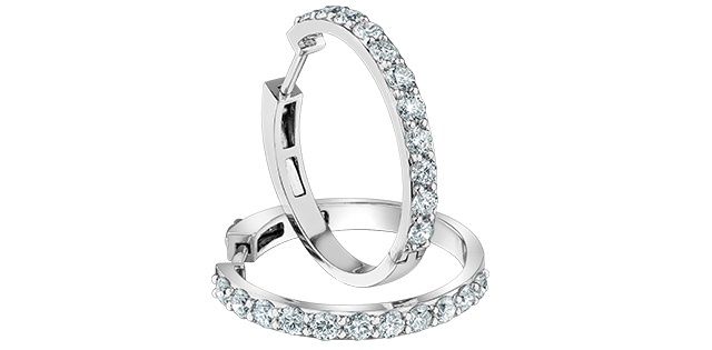 Lab Diamond 14KW .50TW Earrings E4330 Diamond Evolution