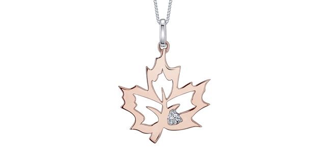 Maple Leaf Forever Diamond Necklace 50064