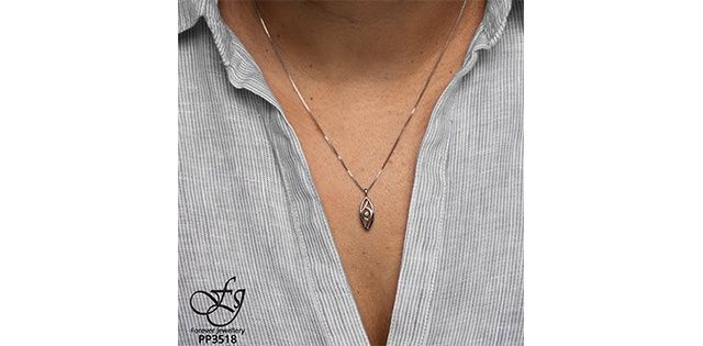 Maple Leaf Forever Sterling Silver .04TW Diamond Necklace PP3518
