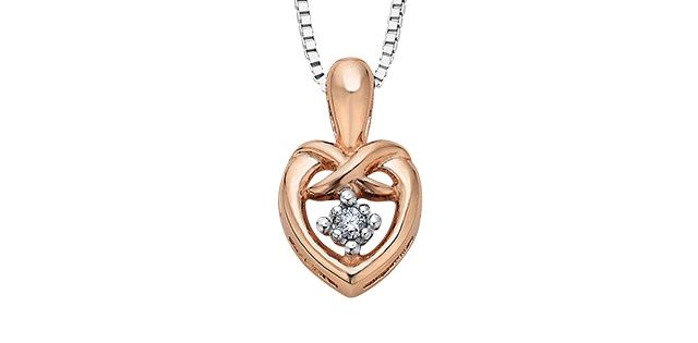 Maple Leaf Forever Diamond Necklace 10KRW .02TW 50023
