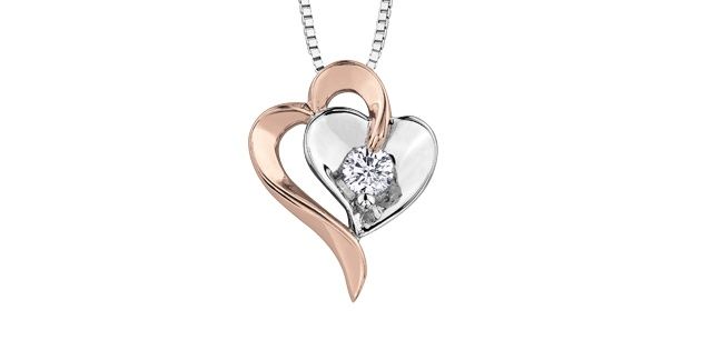 Maple Leaf Forever Diamond Necklace 10KRW .09TW 50032