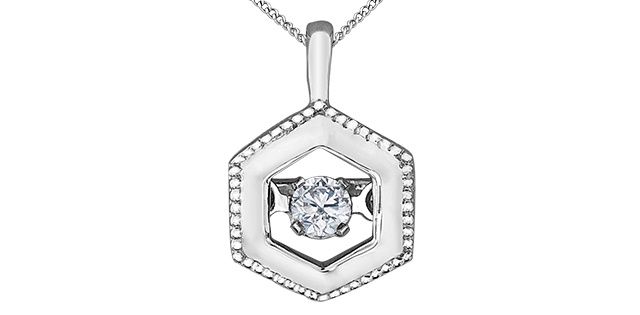Maple Leaf Forever Diamond Necklace 10KW .04TW 50038