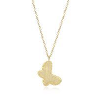 REIGN Necklace Sterling Gold Plated - Beaded Butterfly 30AC4DA014