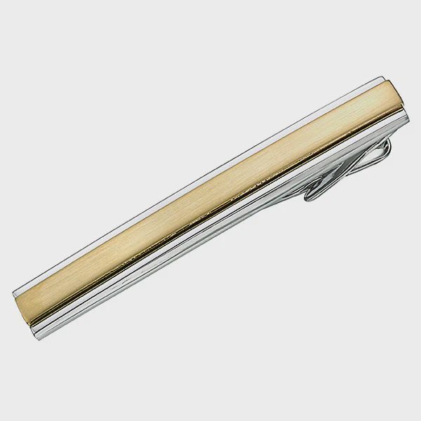 Alpine Tie Bar - Gold Plated Stripe ST33