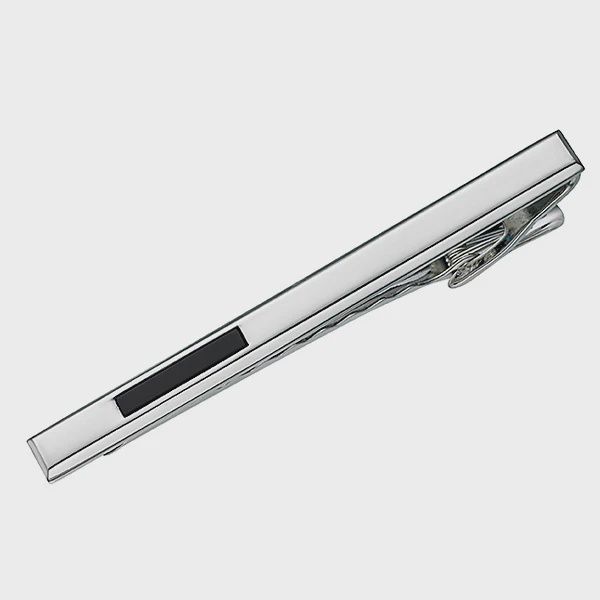 Alpine Tie Bar with Black Onyx Stone ST37