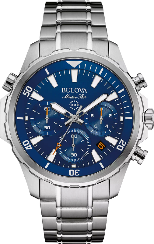 Bulova Marine Star Mens Watch 96B256