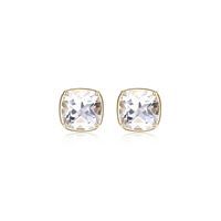 ELLE Earrings Sterling - Gold Plated Marble Stud Earrings 32LCM9CF58
