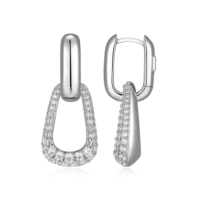 ELLE Sterling Silver Cubic Zirconia Earrings R2LCU1009F Citadel