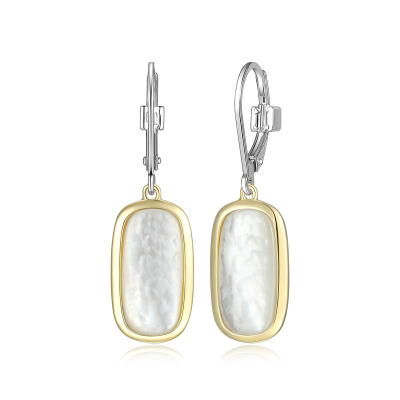 ELLE Earrings Sterling - Allure 2-tone Mother of Pearl 32LCRYA903
