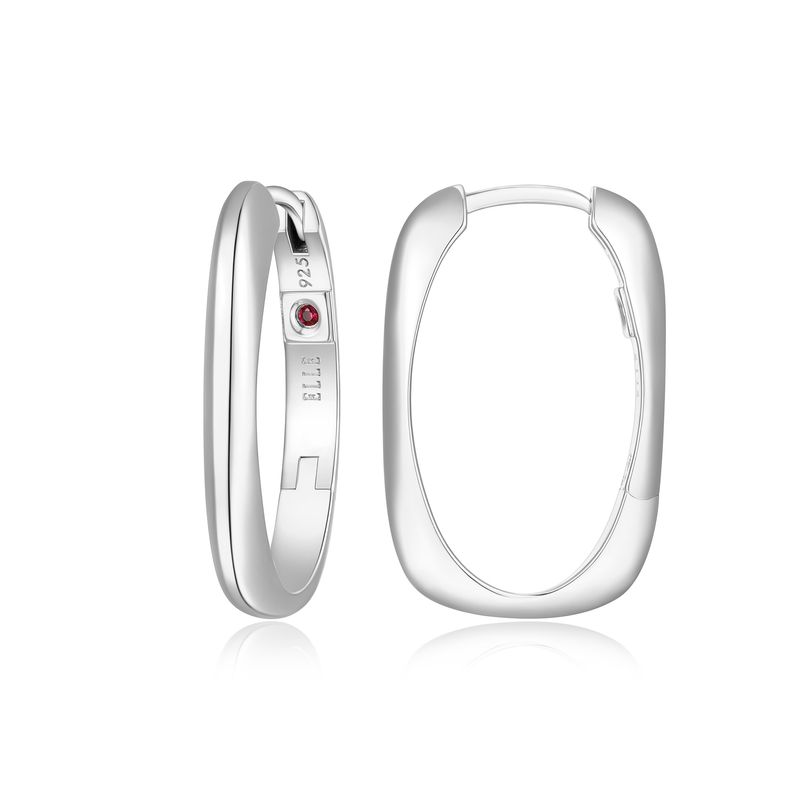 ELLE Earrings Sterling - Allure Rectangle  Hoop R2LCRZA00P