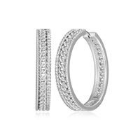 ELLE Earrings Sterling - Weave White Sapphire R2LCT8DC8F