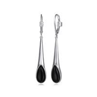 ELLE Earrings Sterling - Ethereal Drops  Genuine Black R2LCQZ2703