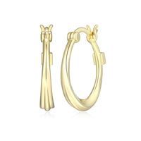 ELLE Earrings Sterling - Gold Plated Swirl 32LCT0A00K
