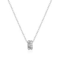 ELLE Sterling Silver Goddess Double Row Necklace R0LBYW0014