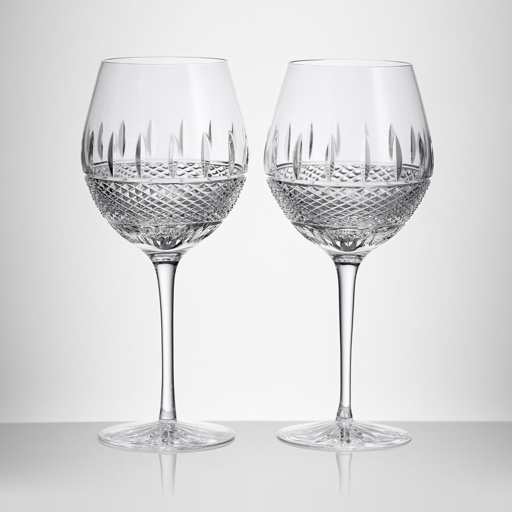 Irish Lace White Wine 17oz set of 2 Waterford Mastercraft