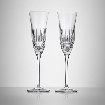 Lismore Diamond Essence Flute 7.5oz set of 2 Waterford