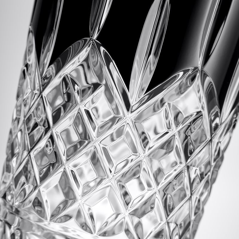 Lismore Black Vase 12" Waterford