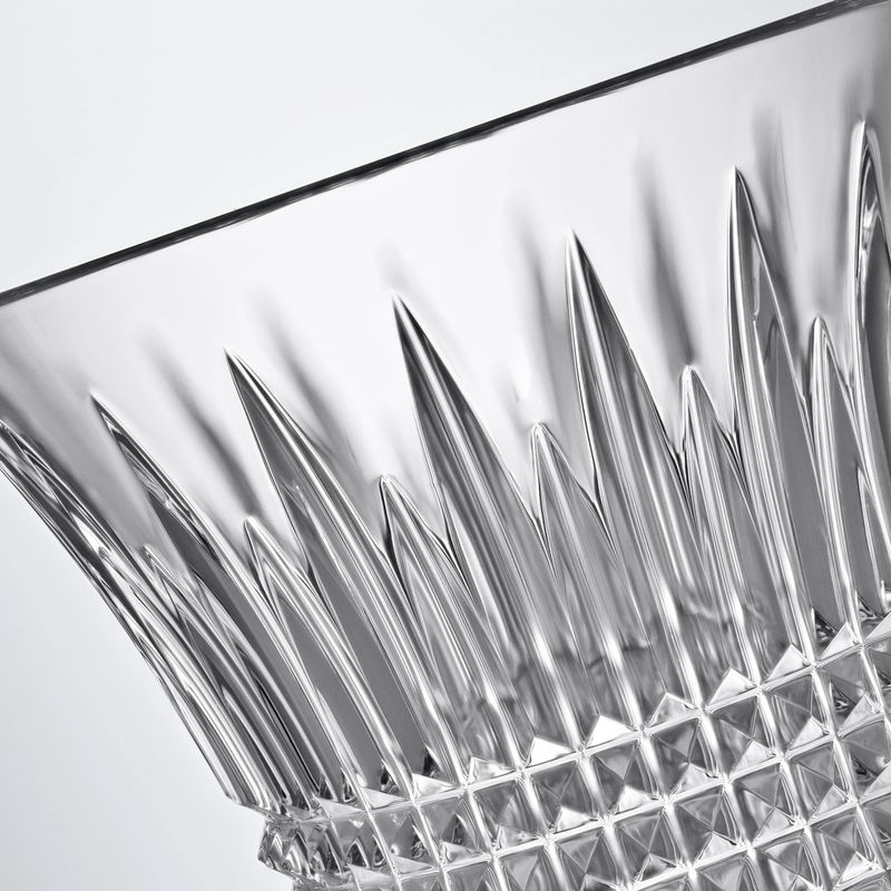 Lismore Diamond Ice Bucket 7.5" with Tongs Waterford