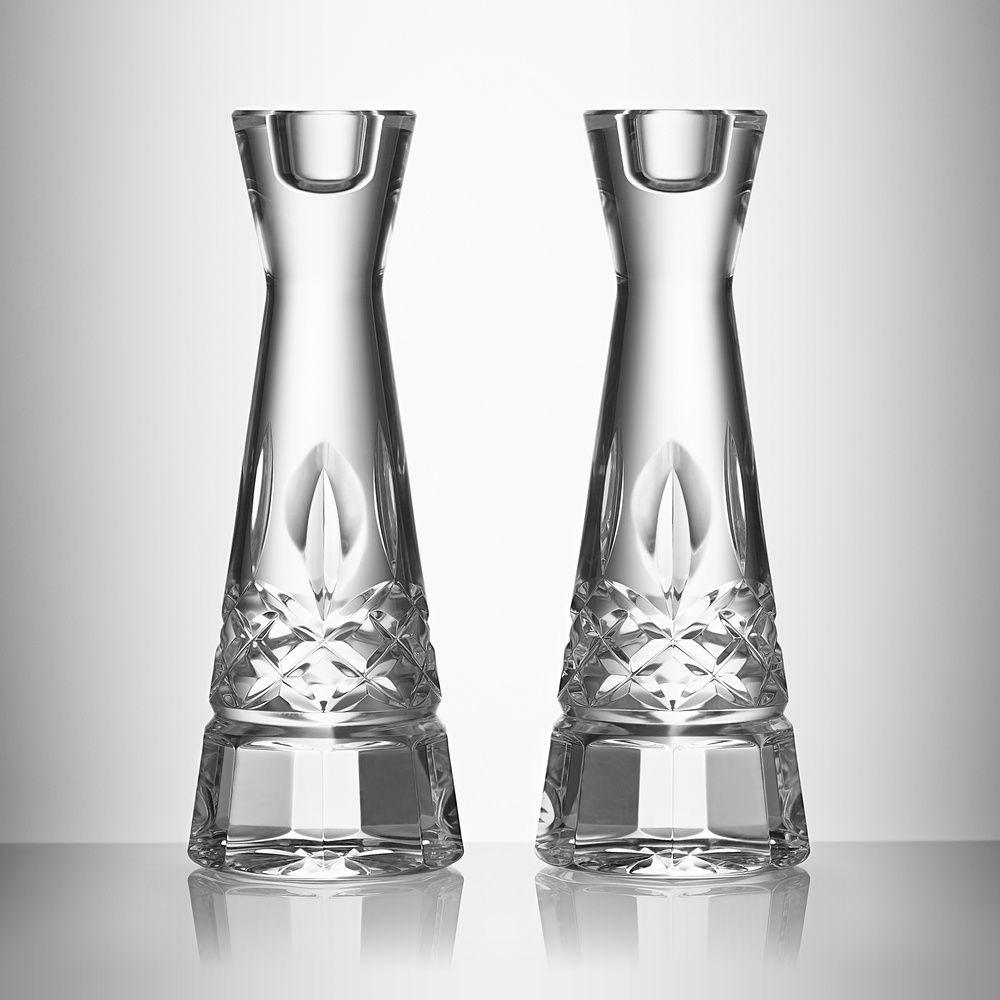 Lismore Round Candlestick 8&quot; set of 2